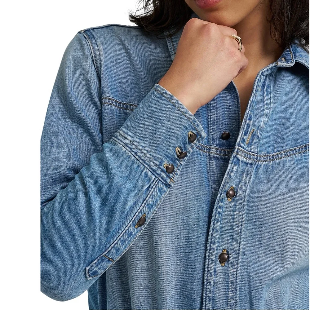 NWT Wrangler Radiating Coveralls Wideleg Denim Jumpsuit size Small